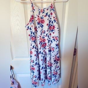 LoveJ White Floral Dress